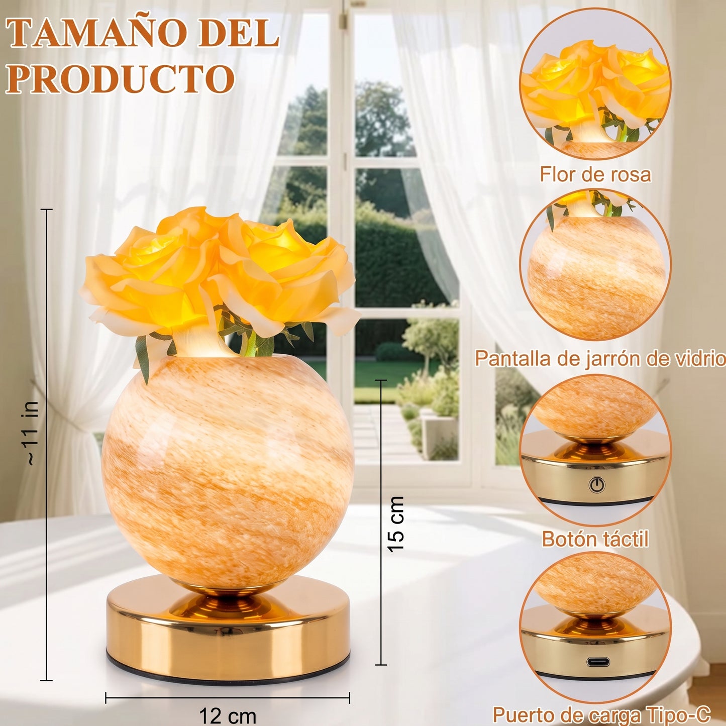 RosaEterna™-Lámpara Decorativa de Rosas Eternas